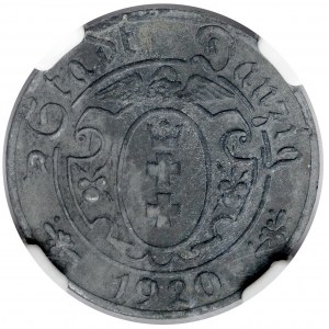 Gdańsk, 10 fenigów 1920 cynk - 55 perełek