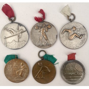 Polska i Niemcy, Medale sportowe (XX w.) - zestaw (6szt)