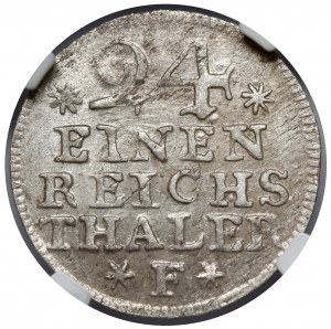 Prusse, Friedrich II, 1/24 thaler 1753-F, Magdebourg