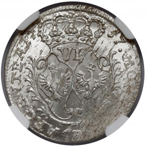 Śląsk, Fryderyk II Wielki, Szóstak 1756-B, Wrocław