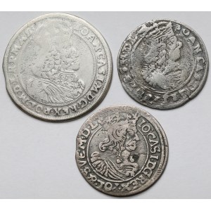 Jan II Kazimierz, Ort i Szóstaki 1658-1666 - zestaw (3szt)