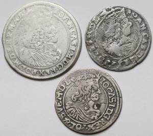 Jean II Casimir, Ort et les Sixers 1658-1666 - set (3pcs)