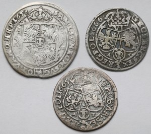 Jean II Casimir, Ort et les Sixers 1658-1666 - set (3pcs)
