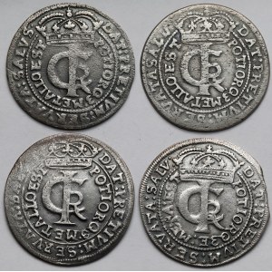 Jan II Kazimierz, Tymfy - zestaw (4szt)