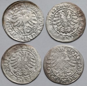 Sigismond Ier le Vieux, Grosze Krakow 1527-1548 - set (4pcs)
