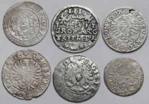 Sigismund III Vasa, from the trojak to the shekel - set (6pcs)