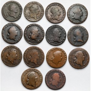 Poniatowski, Trojaki 1766-1792 - zestaw (14szt)