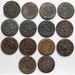 Poniatowski, Trojaki 1766-1792 - zestaw (14szt)