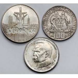 100-100.000 złotych 1966-1990 - zestaw (3szt)