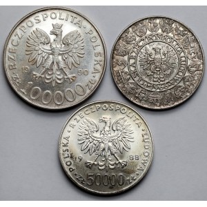 100-100.000 złotych 1966-1990 - zestaw (3szt)