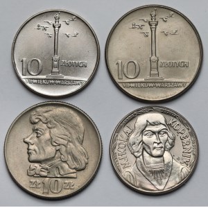 10 złotych 1965-1967 - zestaw (4szt)