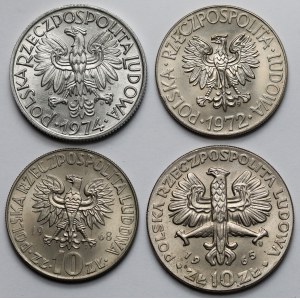5-10 złotych 1965-1974 - zestaw (4szt)