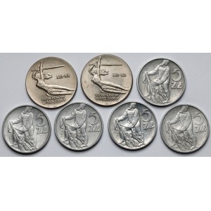 5-10 złotych 1965-1974 Rybak i VII wieków Warszawy - zestaw (7szt)