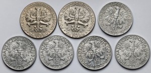 5-10 or 1965-1974 Le pêcheur et le 7e siècle de Varsovie - set (7pcs)