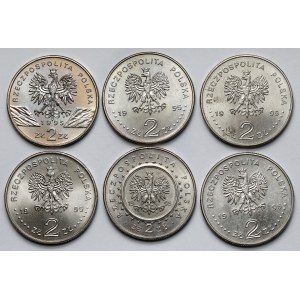 2 złote 1995 Sum, Katyń... - zestaw (6szt)