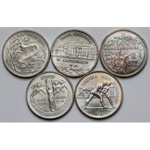 2 złote 1995 Sum, Bitwa Warszawska... - zestaw (5szt)