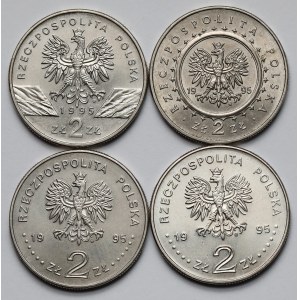 2 złote 1995 Sum, Atlanta... - zestaw (4szt)