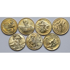 2 złote 1998-1999 - zestaw (7szt)