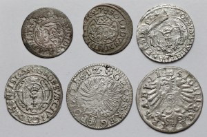 Sigismond III Vasa, Grosze i szelągi 1609-1627 - set (6pcs)