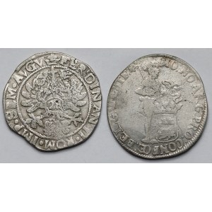 Emden i Niderlandy, 28 stüber bez daty i Silver ducat 1695 - zestaw (2szt)
