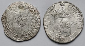Emden et Pays-Bas, 28 stüber sans date et ducat d'argent 1695 - set (2pcs)