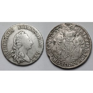 Niemcy, Saksonia i Prusy, Talar 1598 i 1785 - zestaw (2szt)