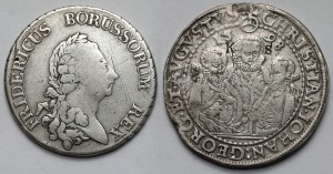 Allemagne, Saxe et Prusse, Thaler 1598 et 1785 - set (2pc)