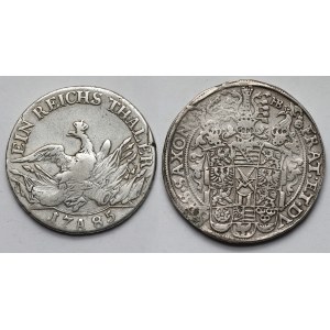 Niemcy, Saksonia i Prusy, Talar 1598 i 1785 - zestaw (2szt)
