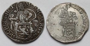 Pays-Bas, Daalder 1589 et ducat d'argent 1673 - set (2pc)