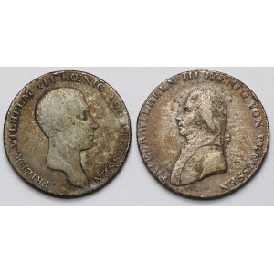 Niemcy, Prusy, Friedrich Wilhelm III, Talar 1806-1816 - zestaw (2szt)