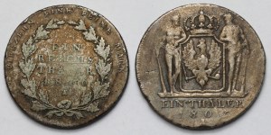 Allemagne, Prusse, Friedrich Wilhelm III, Thaler 1806-1816 - set (2pcs)
