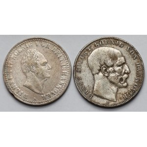 Niemcy, Hannover, Talar 1836 i 1849 - zestaw (2szt)