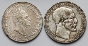 Allemagne, Hanovre, Thaler 1836 et 1849 - set (2pcs)