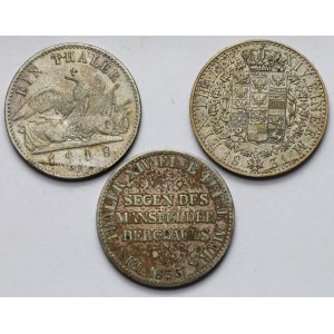 Niemcy, Prusy, Friedrich Wilhelm III, Talar 1818-1835 - zestaw (3szt)