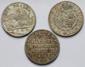 Germany, Prussia, Friedrich Wilhelm III, Thaler 1818-1835 - set (3pcs)
