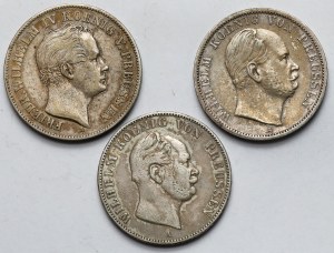 Niemcy, Prusy, Friedrich Wilhelm IV i Wilhelm I, Talar 1845-1868 - zestaw (3szt)