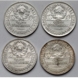 Rosja / ZSRR, Połtinnik 1924 - zestaw (4szt)