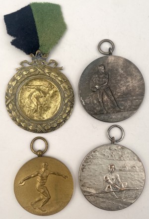 Poland, Sports Medals 1926-1938 - set (4pcs)