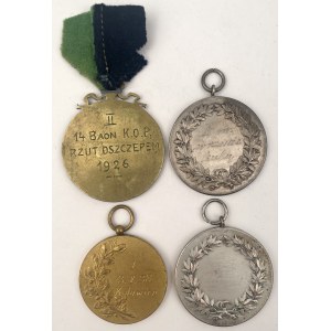 Polska, Medale sportowe 1926-1938 - zestaw (4szt)