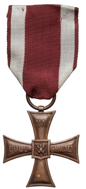 People's Republic / Third Republic, Cross of Valour without date - Engraving, Marek Warton - 1990s