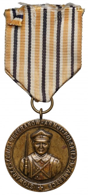 II RP, médaille commémorative des vétérans de l'armée polonaise en Amérique à l'occasion du 10e anniversaire du recrutement 1927