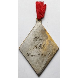 Kolejowe Przysposobienie Wojskowe, Medal 1935 - Główne Zawody Strzeleckie IV m.
