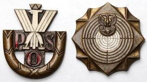 Insigne national des sports et du tir - set (2pcs)