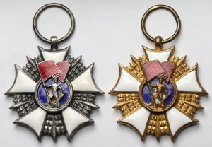 PRL, Ordre de la bannière du travail cl. I et II - set (2pcs)