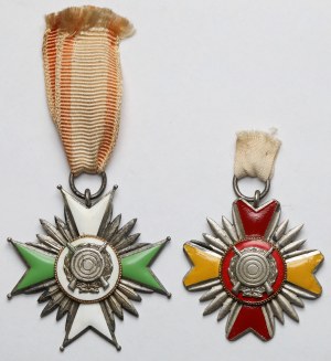 Kurkowe Bractwo Strzeleckie ( ?) Prix pour la deuxième place 1937-1938 - ensemble (2pcs)