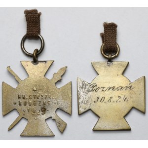 Kurkowe Bractwo Strzeleckie, Nagrody za Strzelanie 1924-1929 - zestaw (2szt)