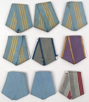 Russie / URSS, Rubans pour décorations - set (9pcs)