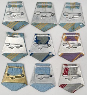 Russie / URSS, Rubans pour décorations - set (9pcs)