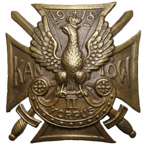 Odznaka, II Korpus Wschodni - KANIÓW 11.V.1918