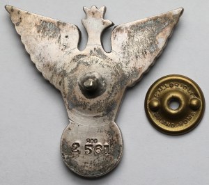 PSZnZ, TOBRUK badge Independent Carpathian Rifle Brigade [2561] - in SILVER